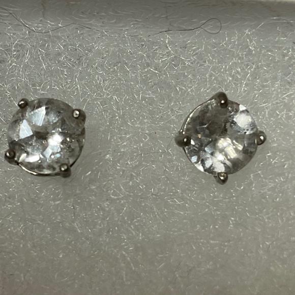 Sterling Silver Stud Earrings - Picture 1 of 7